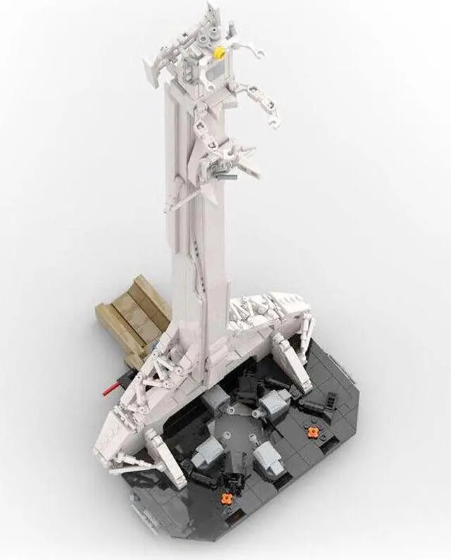 Alt view image 4 of 7 - ZITIANYOUBUILD SpaceX Falcon 9 Transporter Erector (TE) 1/110 Scale Rocket and Launch Vehicle Mobile System with Launch Tower 1298 Pieces 100% Compatible with LEGO Brand New and High Quality