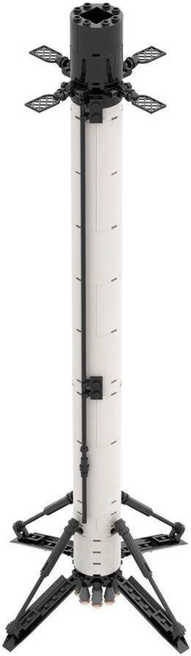 Alt view image 7 of 7 - ZITIANYOUBUILD SpaceX Falcon 9 Transporter Erector (TE) 1/110 Scale Rocket and Launch Vehicle Mobile System with Launch Tower 1298 Pieces 100% Compatible with LEGO Brand New and High Quality