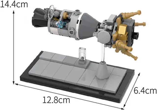 Alt view image 2 of 2 - ZITIANYOUBUILD Apollo XIII Mission Display 123 Pieces Building Kit Building Toys Set MOC