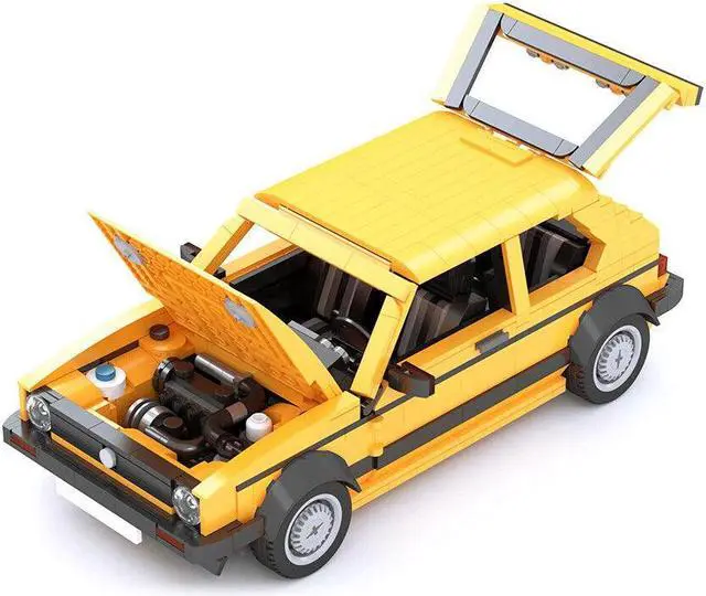 Alt view image 3 of 7 - ZITIANYOUBUILD Car Model 1390 Pieces Yellow Version with Suspension Building Toys MOC