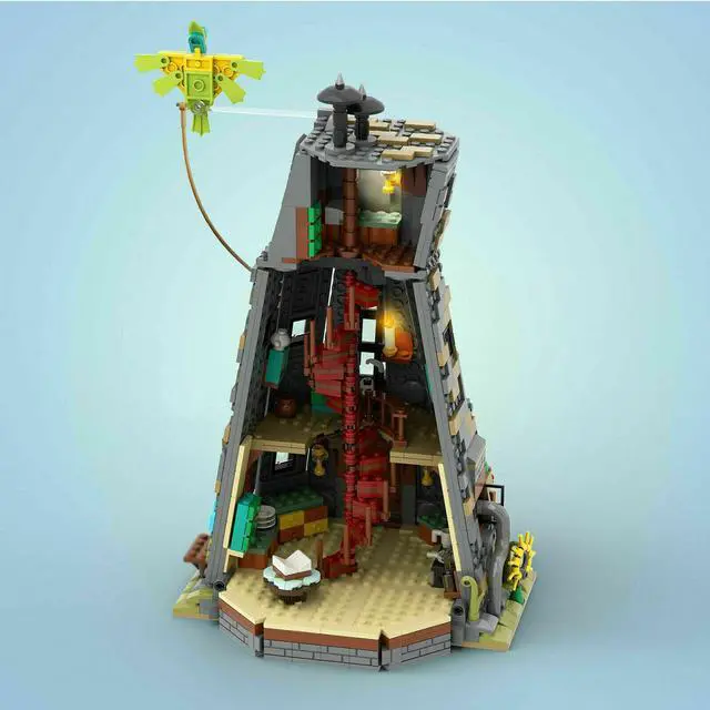 Alt view image 2 of 3 - ZITIANYOUBUILD Modular House Hut 1207 Pieces from Movie about Magic Building Toys MOC