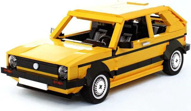 Alt view image 5 of 7 - ZITIANYOUBUILD Car Model 1390 Pieces Yellow Version with Suspension Building Toys MOC