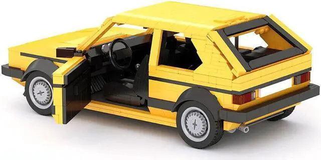 Alt view image 4 of 7 - ZITIANYOUBUILD Car Model 1390 Pieces Yellow Version with Suspension Building Toys MOC