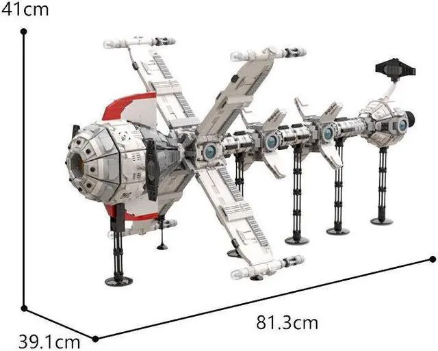 Alt view image 2 of 5 - ZITIANYOUBUILD Comet Spaceship with Compact Laboratory 3309 Pieces Building Toys MOC