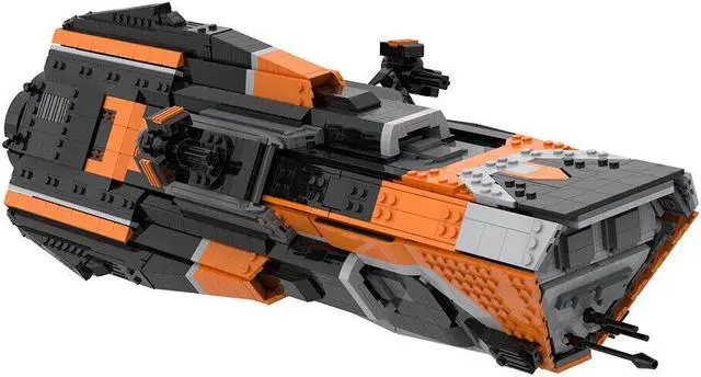 Alt view image 4 of 5 - ZITIANYOUBUILD Morrigan-class Patrol Destroyer Frigate Corvette 3074 Pieces MOC