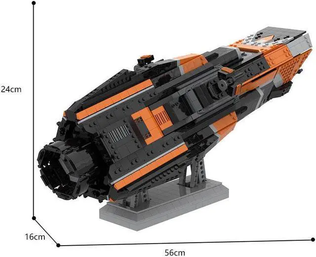 Alt view image 5 of 5 - ZITIANYOUBUILD Morrigan-class Patrol Destroyer Frigate Corvette 3074 Pieces MOC