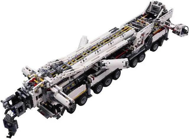 Alt view image 3 of 7 - ZITIANYOUBUILD RC Liebherr LTM 11200 Crane with Power Functions Equipments MOC