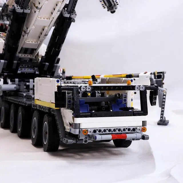 Alt view image 7 of 7 - ZITIANYOUBUILD RC Liebherr LTM 11200 Crane with Power Functions Equipments MOC