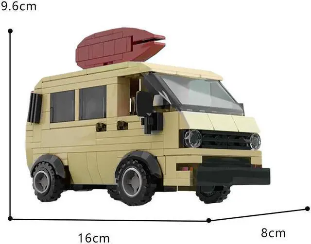 Main image of ZITIANYOUBUILD Pizza Delivery Van 244 Pieces Building Toys Kit from TV Show Season 4 MOC