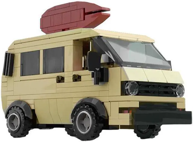 Alt view image 2 of 6 - ZITIANYOUBUILD Pizza Delivery Van 244 Pieces Building Toys Kit from TV Show Season 4 MOC