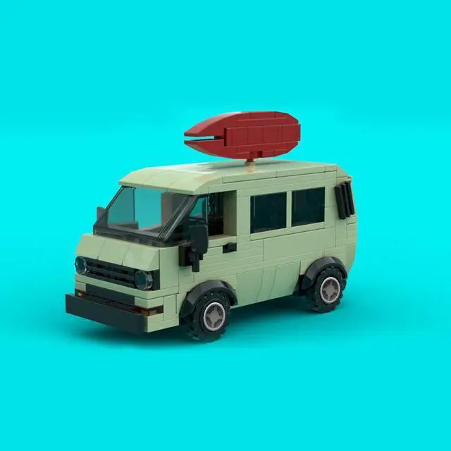 Alt view image 6 of 6 - ZITIANYOUBUILD Pizza Delivery Van 244 Pieces Building Toys Kit from TV Show Season 4 MOC