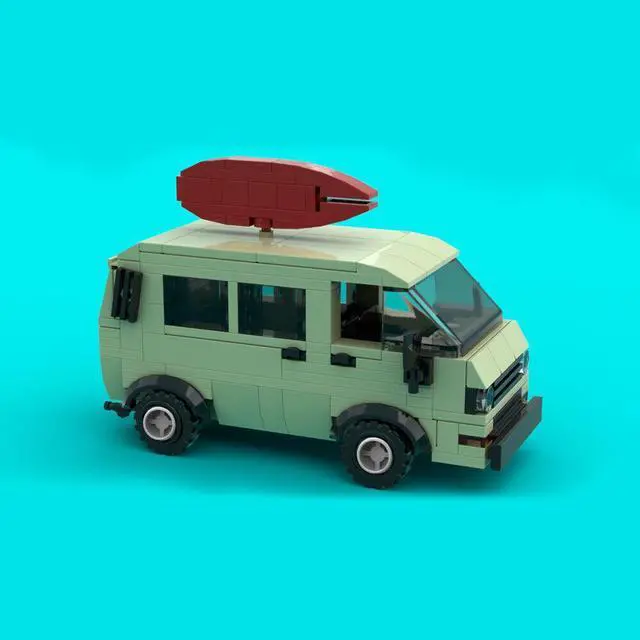 Alt view image 5 of 6 - ZITIANYOUBUILD Pizza Delivery Van 244 Pieces Building Toys Kit from TV Show Season 4 MOC