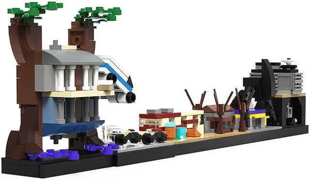 Alt view image 3 of 7 - ZITIANYOUBUILD Iconic Locations Scenes Skyline Architecture 451 Pieces from TV Show MOC