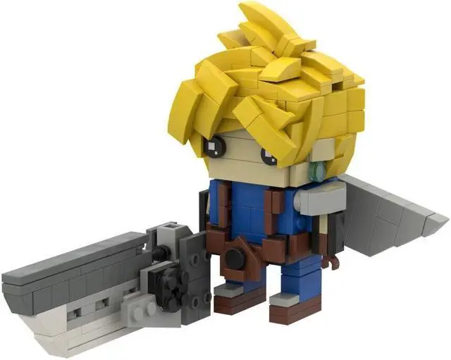 Alt view image 4 of 7 - ZITIANYOUBUILD Claude and Sephiroth from Electronic Role-playing Game 546 Pieces MOC