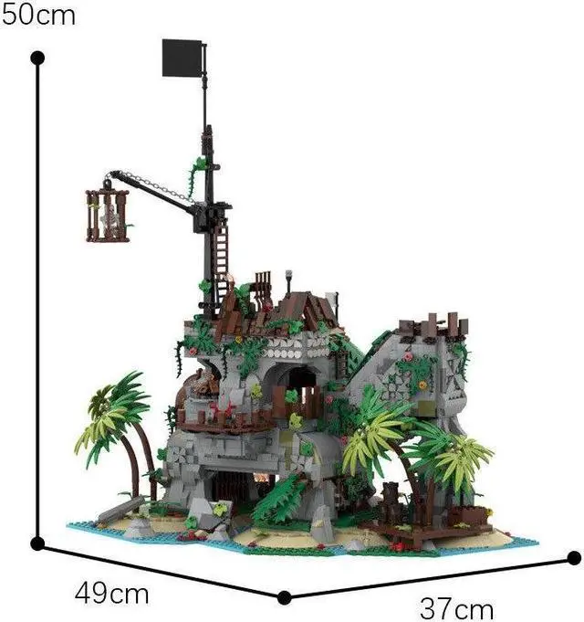 Alt view image 3 of 3 - ZITIANYOUBUILD Forbidden Island Model 2953 Pieces for 6270 Building Kit Building Set MOC