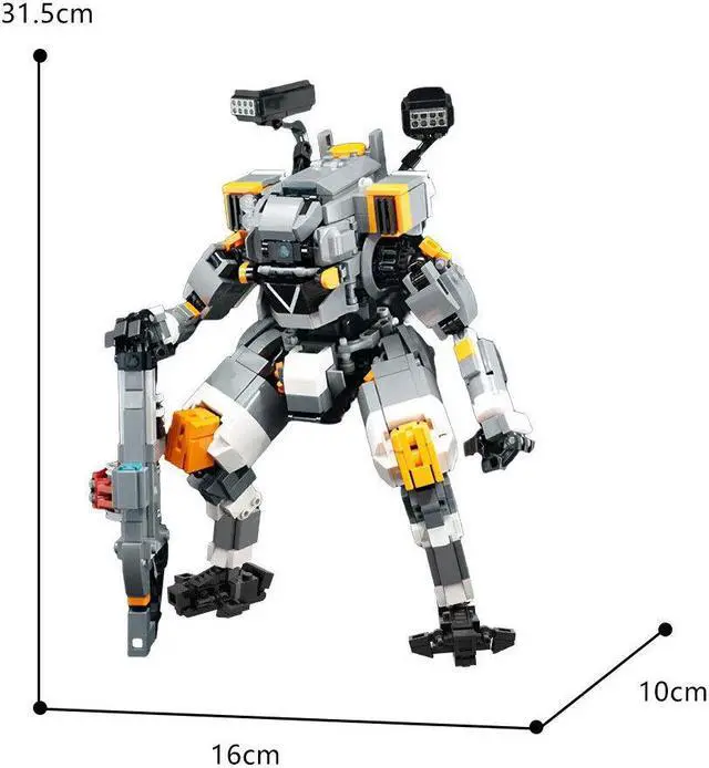 Alt view image 4 of 4 - ZITIANYOUBUILD Titanfall Vanguard-Class Titan FS-1041 Mech 993 Pieces Building Toys Set for Collection