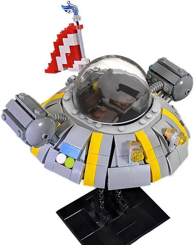 Alt view image 6 of 7 - ZITIANYOUBUILD Fictional Ship/Space Cruiser Model 554 Pieces from Comedy Animation MOC