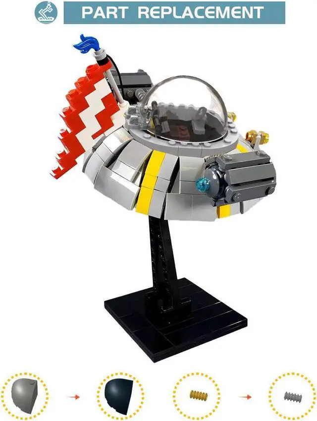 Alt view image 7 of 7 - ZITIANYOUBUILD Fictional Ship/Space Cruiser Model 554 Pieces from Comedy Animation MOC