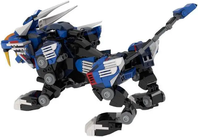 Alt view image 3 of 5 - ZITIANYOUBUILD Lion and Tiger Mechanical Monsters Model Mechanical Animal 653 Pieces MOC