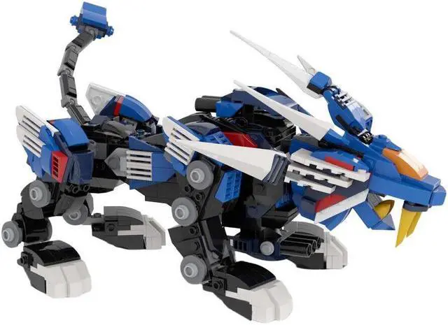 Alt view image 4 of 5 - ZITIANYOUBUILD Lion and Tiger Mechanical Monsters Model Mechanical Animal 653 Pieces MOC