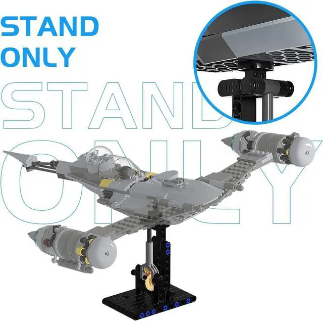 Alt view image 7 of 7 - ZITIANYOUBUILD The Display Stand Model for 75235/ 75342/75333/ 75301 Building Kit MOC