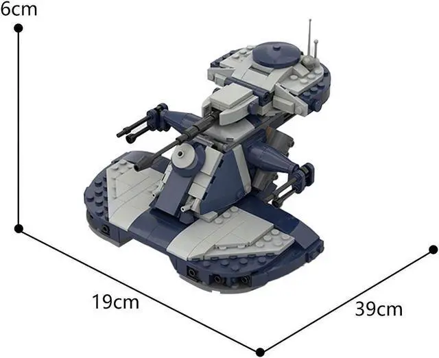Alt view image 4 of 4 - ZITIANYOUBUILD MOC-53017 Armored Assault Tank AAT from 75283 Modification 358 Pieces MOC