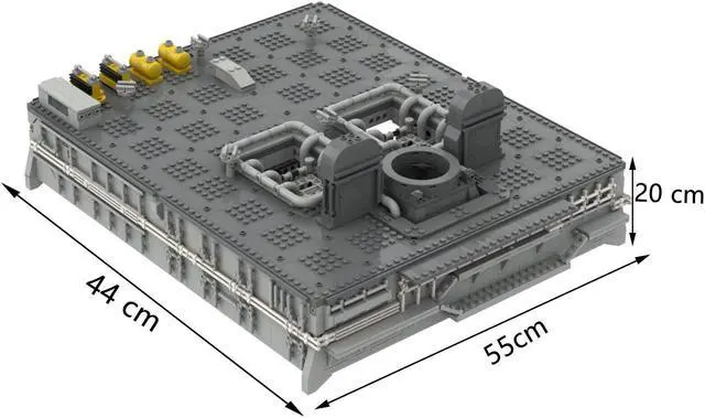 Alt view image 2 of 5 - ZITIANYOUBUILD 10231 Space Plane Launch Platform Launch Pad 2669 Pieces Building Set MOC