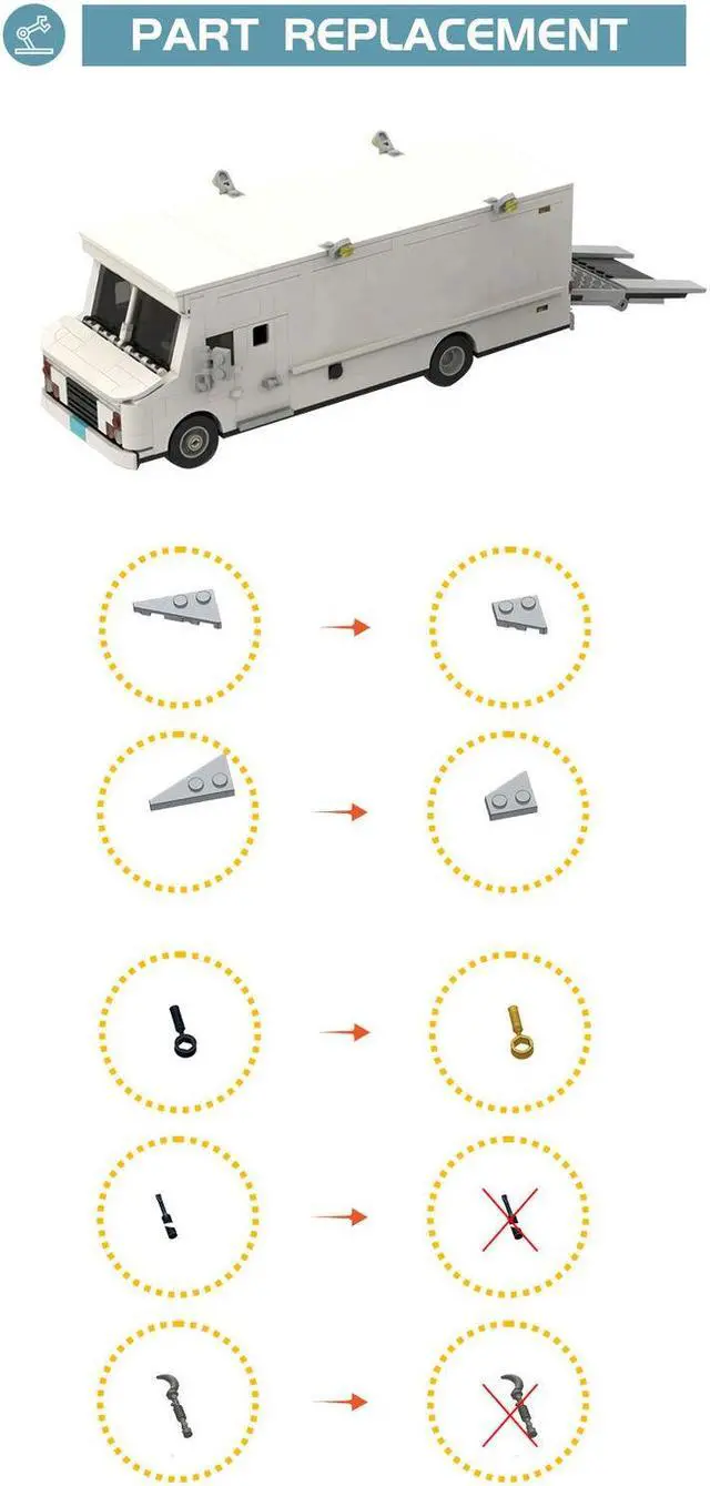 Alt view image 4 of 4 - ZITIANYOUBUILD Time Machine and Doc Brown Van 699 Pieces Building Toys Set MOC