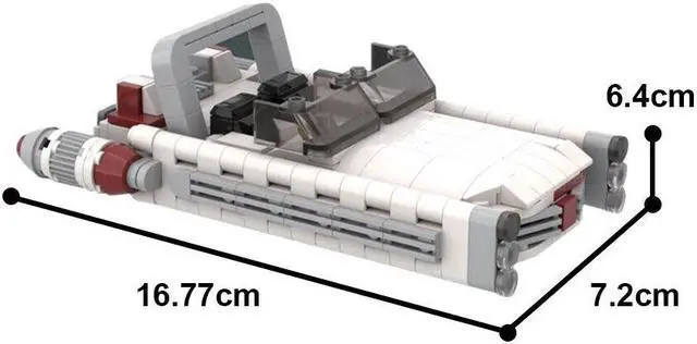 Alt view image 3 of 3 - ZITIANYOUBUILD Majordomos Landspeeder Model 352 Pieces Building Toys Set MOC