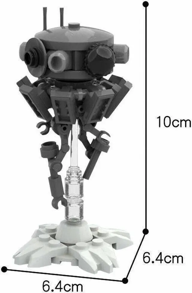 Alt view image 3 of 3 - ZITIANYOUBUILD Imperial Probe Robot Model Recon Probot 61 Pieces Building Toys Set MOC