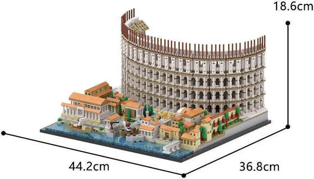 Alt view image 2 of 7 - ZITIANYOUBUILD Amphitheatrum Flavium/ Colosseum Model 3959 Pieces Building Toys Set MOC