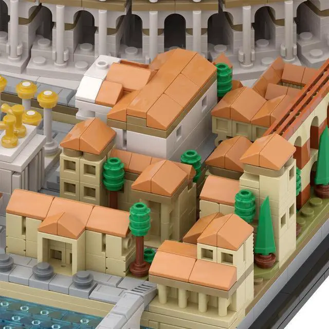 Alt view image 5 of 7 - ZITIANYOUBUILD Amphitheatrum Flavium/ Colosseum Model 3959 Pieces Building Toys Set MOC