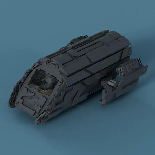 Alt view image 2 of 7 - ZITIANYOUBUILD Puddle Jumper / Transport Ship from Movie 1110 Pieces Building Toys MOC