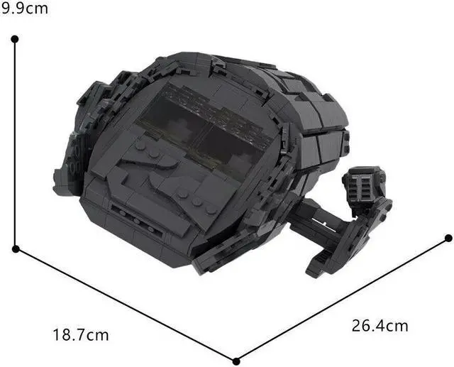 Alt view image 3 of 7 - ZITIANYOUBUILD Puddle Jumper / Transport Ship from Movie 1110 Pieces Building Toys MOC