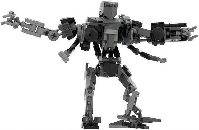 Alt view image 4 of 6 - ZITIANYOUBUILD Robot Policemen Model 262 Pieces Building Kit Building Toys Set MOC