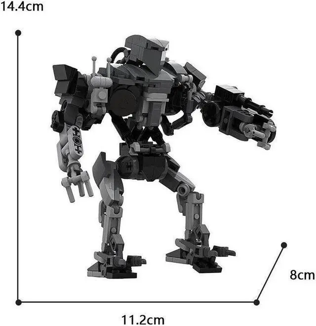 Main image of ZITIANYOUBUILD Robot Policemen Model 262 Pieces Building Kit Building Toys Set MOC