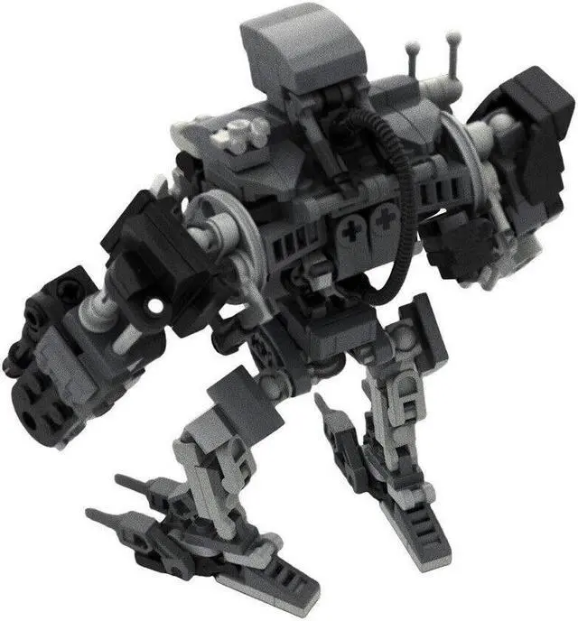 Alt view image 6 of 6 - ZITIANYOUBUILD Robot Policemen Model 262 Pieces Building Kit Building Toys Set MOC