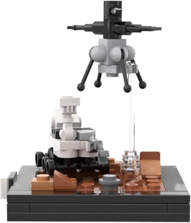 Alt view image 4 of 7 - ZITIANYOUBUILD The Mars 2020 Ingenuity Helicopter Robotic Drone 79 Pieces MOC