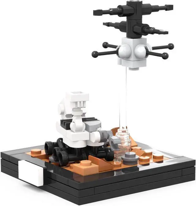 Alt view image 3 of 7 - ZITIANYOUBUILD The Mars 2020 Ingenuity Helicopter Robotic Drone 79 Pieces MOC