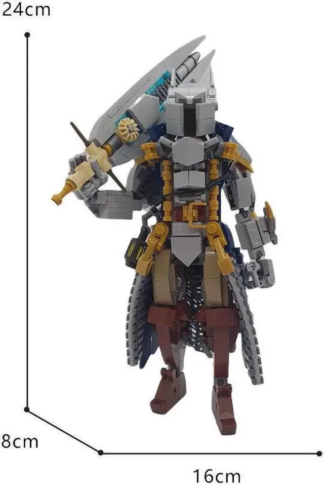 Alt view image 2 of 7 - ZITIANYOUBUILD Mecha Knight with Claymore Model 401 Pieces Building Toys MOC