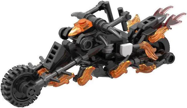 Main image of ZITIANYOUBUILD Iconic Motorcycle Model with Flames 111 Pieces from Movie Series MOC