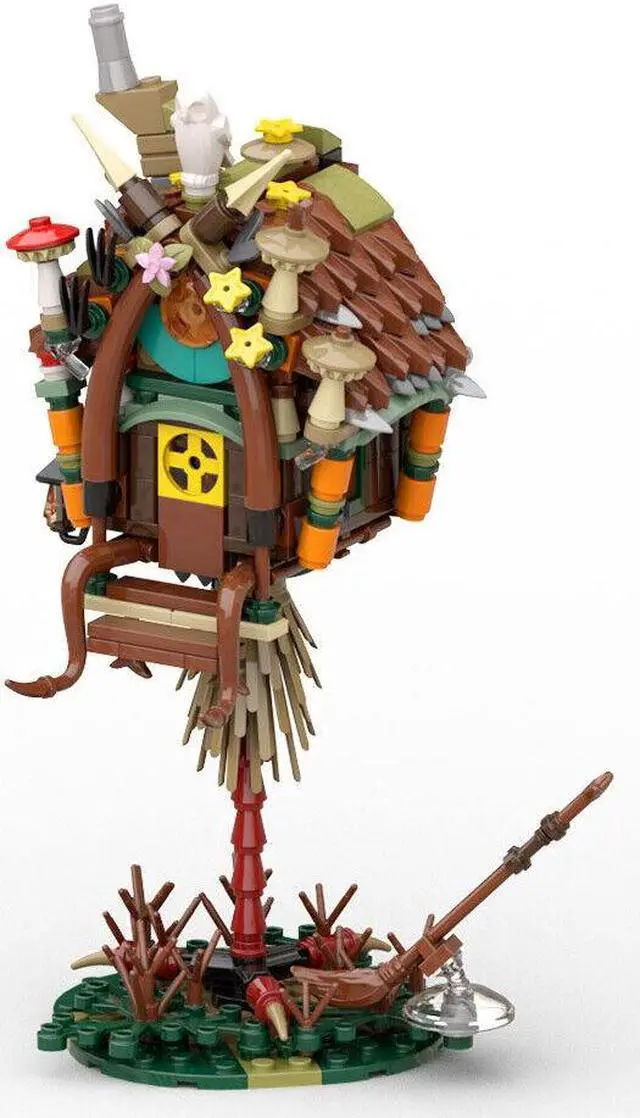 Main image of ZITIANYOUBUILD Forest Tree House Chicken Legs Hut Dioramas Featuring 354 Pieces MOC
