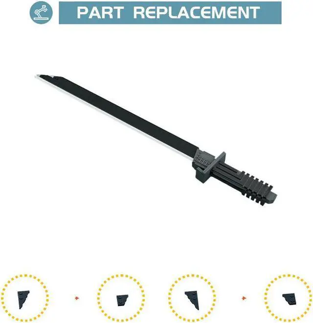 Alt view image 5 of 5 - ZITIANYOUBUILD Life-size Darksaber Model from Movie 461 Pieces Building Toys Set MOC