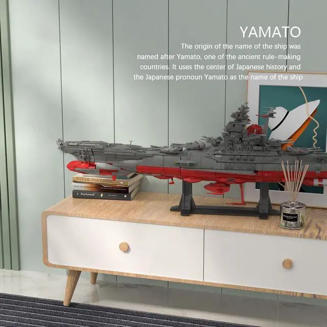 Alt view image 4 of 6 - ZITIANYOUBUILD Space Battleship Model with Display Stand 5325 Pieces Building Toys MOC