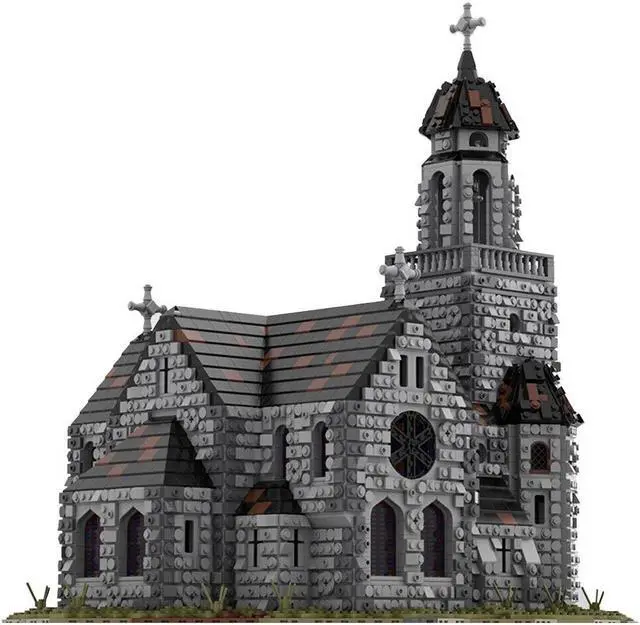 Main image of ZITIANYOUBUILD Medieval Cathedral Model with Castle and Bell Tower 6561 Pieces MOC