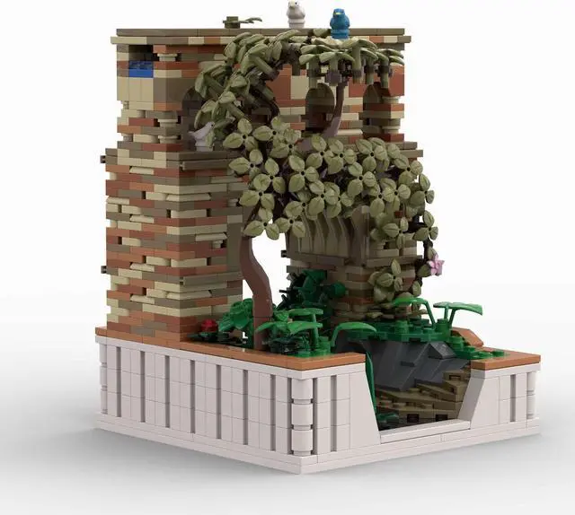 Alt view image 2 of 7 - ZITIANYOUBUILD Roman Ancient Aqueduct for Roman Antique Series 1067 Pieces MOC