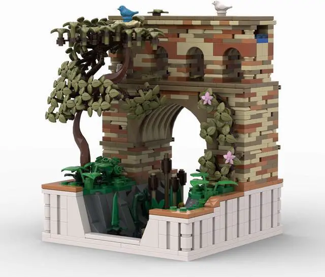 Main image of ZITIANYOUBUILD Roman Ancient Aqueduct for Roman Antique Series 1067 Pieces MOC