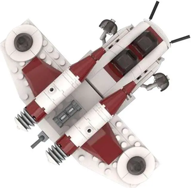Alt view image 4 of 4 - ZITIANYOUBUILD Ship Midi Scale LAAT/i from Movie 246 Pieces Building Toys Set MOC