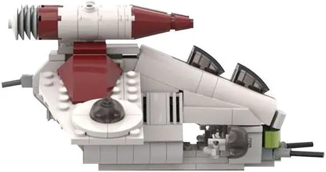 Alt view image 2 of 4 - ZITIANYOUBUILD Ship Midi Scale LAAT/i from Movie 246 Pieces Building Toys Set MOC
