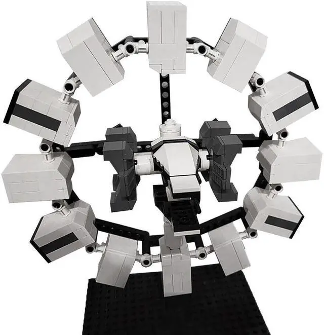 Main image of ZITIANYOUBUILD Spacecraft Model with Landers 690 Pieces from Sci-Fi Movie MOC
